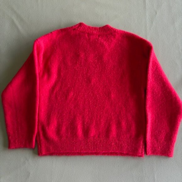 Little Girls Holiday Sweater Chelsea & Violet Crimson Red Rhinestone Size 6  NWT - Picture 5 of 8